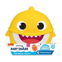   Baby Shark vödör építőkockákkal - Clemmy - csomagolássérült