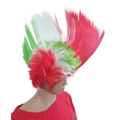 Magyar nemzeti színű indián paróka