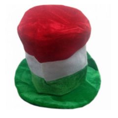 Magyar nemzeti színű szurkolói cilinder